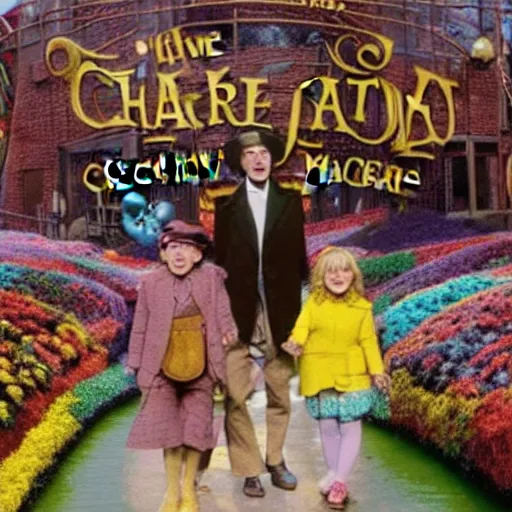Prompt: charlie and the chocolate factory tourist location