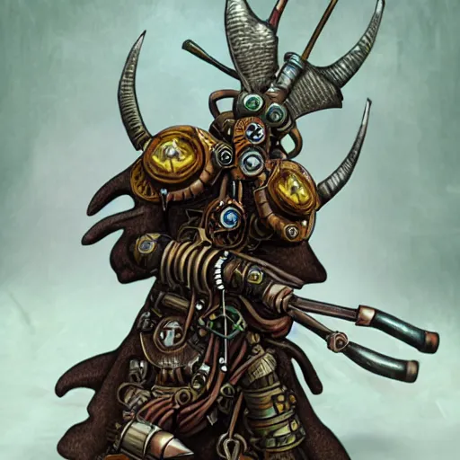 Prompt: steampunk shaman