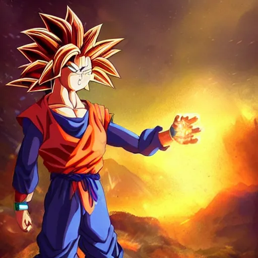 Super Saiyan Goku by @jesuspb on Instagram. : r/dbz