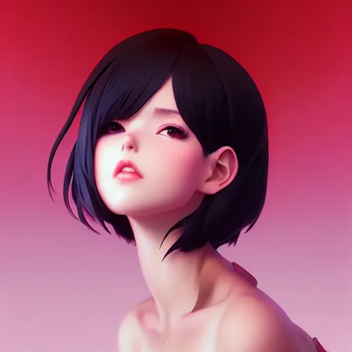 Prompt: cute girl by artgerm, kissing by ilya kuvshinov, point of view,, rtx reflections, octane render 1 2 8 k, extreme high intricate details by wlop, digital anime art by ross tran, composition by tom bagshaw, lighting by wlop