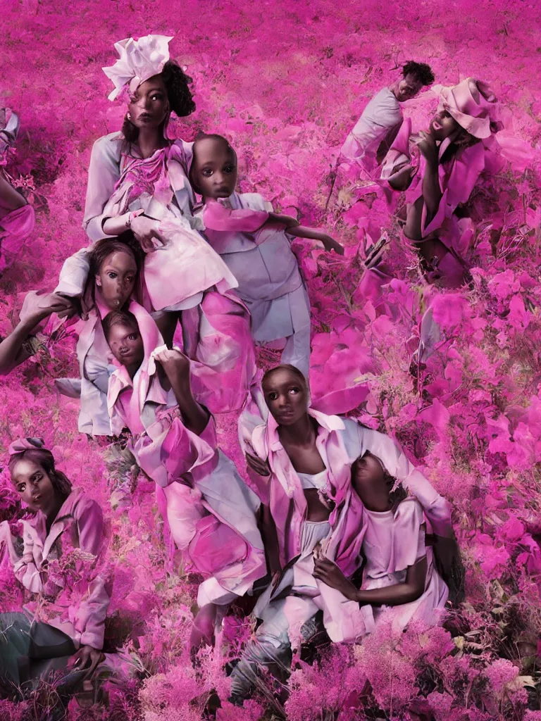 Image similar to fragrance advertising campaign by richard mosse