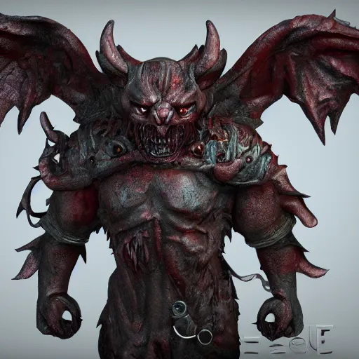 Image similar to carebear demon. eldenring boss, zbrush, arnold render, unrealengine 5, dark souls, horror, extremely detailed