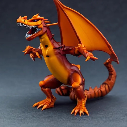 Image similar to charizard as a warhammer tabletop figurine