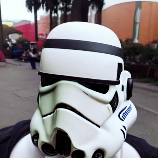 Image similar to stormtrooper drinking starbucks