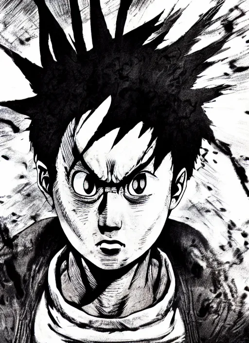 Prompt: Hyperrealistic photograph of Tetsuo/ from the manga Akira, hyper detailled, sharp focus, 4k