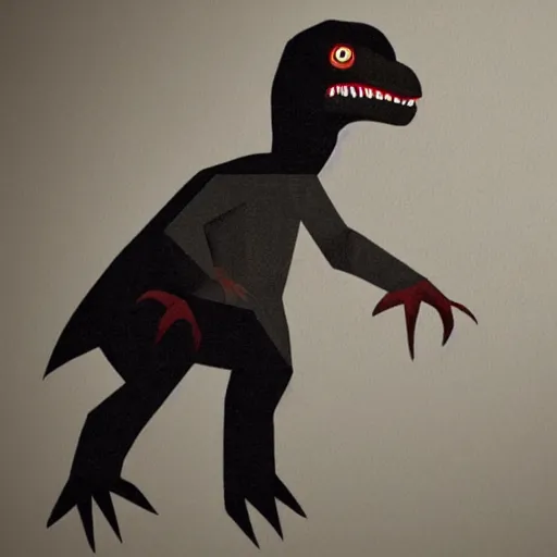 Image similar to a velociraptor wearing a business suit