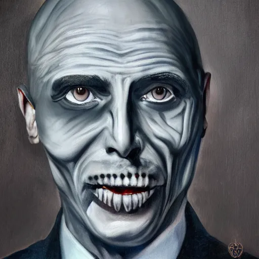 Image similar to Enrico Letta Corpse Painting Marduk, photorealistic!, 8k, Canon portrait