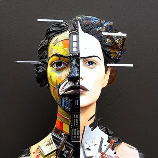Image similar to A beautiful sculpture, star wars by Sandra Chevrier, intuitive