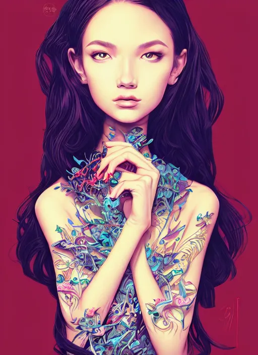 Prompt: girl venizian, extremely detailed, sharp focus, portrait, smooth, digital illustration, by james jean, by rossdraws, frank franzzeta, sakimichan