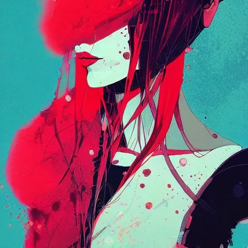 Image similar to a portrait of a character in a scenic environment by conrad roset, hyperdetailed, cyberpunk, cool, trending on artstation