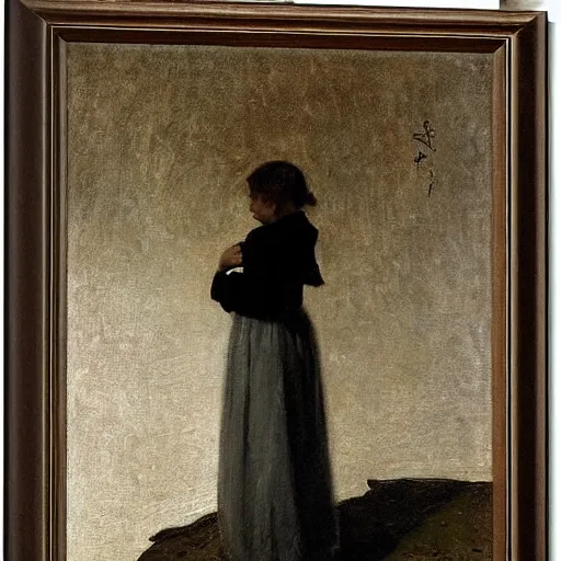 Image similar to surviver by alfred stevens