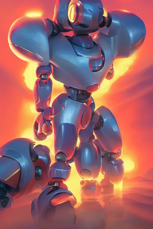 Image similar to metabots medabots medarotto medarot robot minimalist comics, behance hd by jesper ejsing, by rhads, makoto shinkai and lois van baarle, ilya kuvshinov, rossdraws global illumination ray tracing hdr radiating a glowing aura