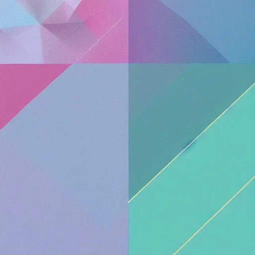 Prompt: geometric background landscape art with beautiful and stunning pastel color palette