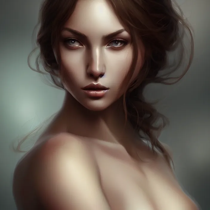 Prompt: portrait of female, sensual, sexy, intricate, elegant, highly detailed, digital painting, artstation, concept art, smooth, sharp focus, illustration