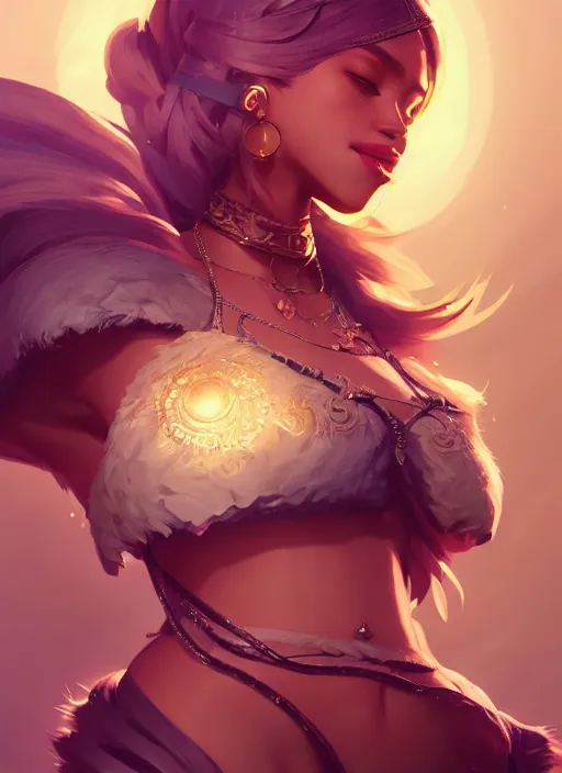 Prompt: a highly detailed illustration of makima, intricate, elegant, highly detailed, centered, digital painting, artstation, concept art, smooth, sharp focus, league of legends concept art, wlop.