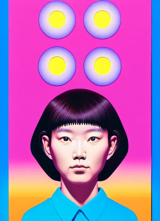 Prompt: cute girl by shusei nagaoka, kaws, david rudnick, airbrush on canvas, pastell colours, cell shaded, 8 k