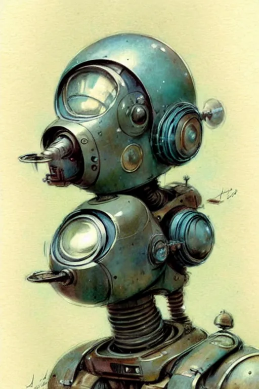 Image similar to (((((1950s robot . muted colors.))))) by Jean-Baptiste Monge !!!!!!!!!!!!!!!!!!!!!!!!!!!