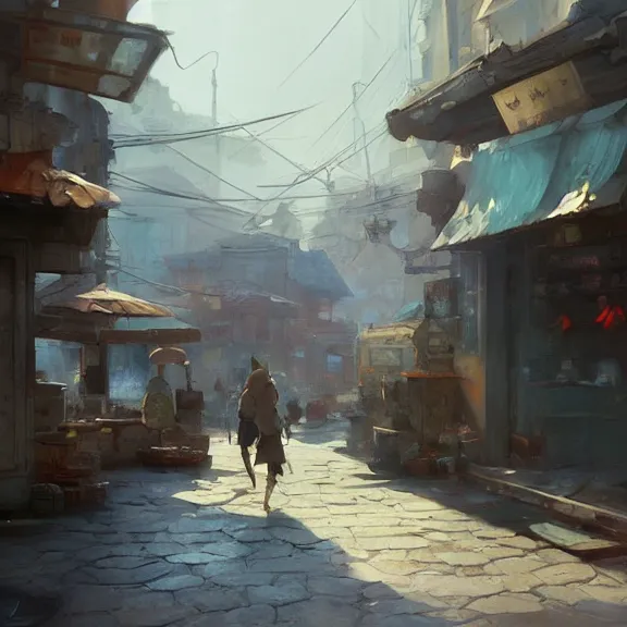 Image similar to coin shop, painting by craig mullins, octane rendering, soft morning lighting, wide angle lens, in the style of hayao miyazaki, trending on artstation,