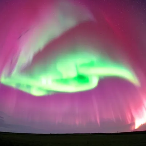 Image similar to Aurora borealis tornado, tornado aurora, twister, glowing plasma tornado