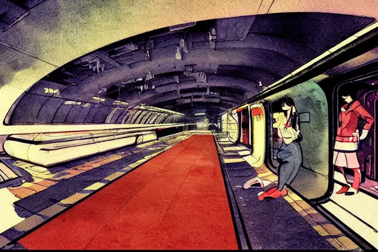 anime subway station