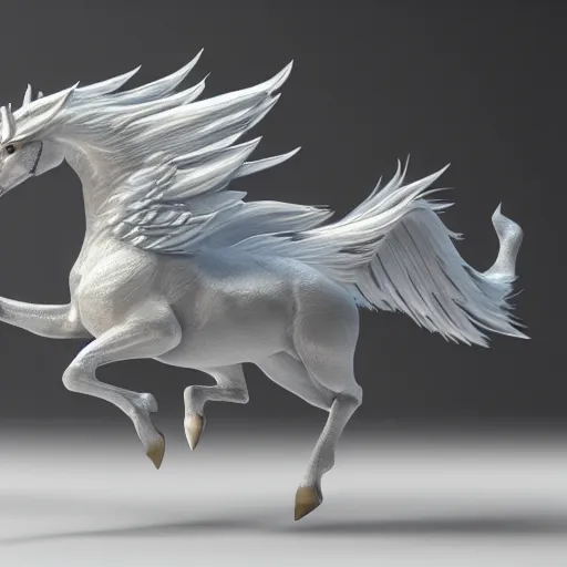 Image similar to a crystal pegasus, hyper realistic, octane render, unreal engine, very detailed, smooth,