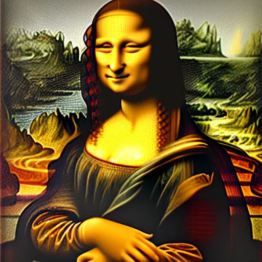 Prompt: the mona lisa, african woman