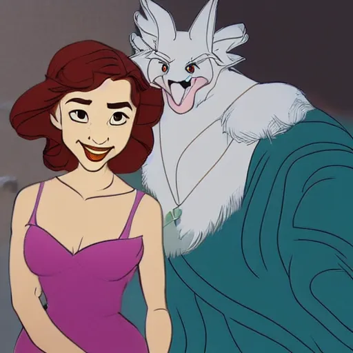 Prompt: Emilia Clark by Don bluth animation