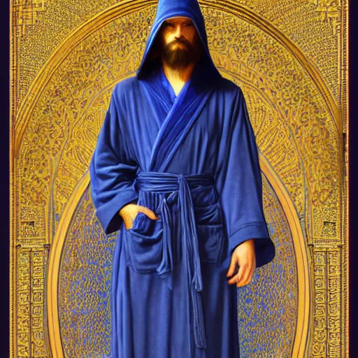 Prompt: orientalist portrait of a wizard in a blue robe blasting with lightning intricate artwork by Fabio Fabbi and john william waterhouse and Edwin Longsden Long and Nasreddine Dinet and Theodore Ralli trending on artstation, very coherent symmetrical artwork high detail 8k