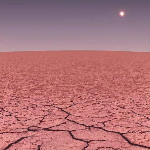 Prompt: a pink space - time crack appeared in the barren desert, and a child was born from the crack, high quality cg render, 4 k