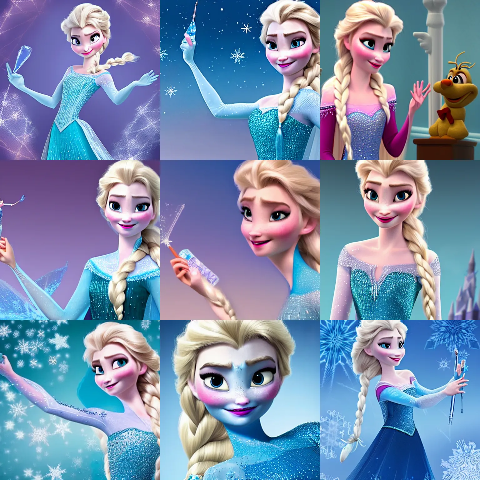 disney frozen 3 poster, Stable Diffusion