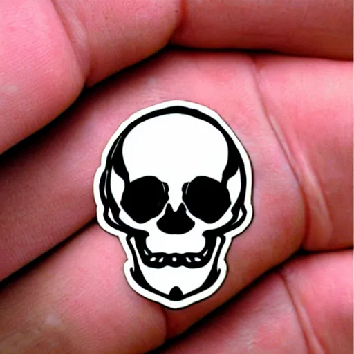 Image similar to adorable skull sticker