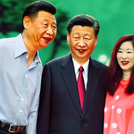 Image similar to xi jingping as 9 0 s american sitcom dad smile