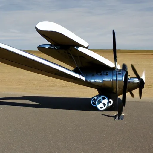 Prompt: dieselpunk lockheed martin howard hughes airplane art deco 8 engines,