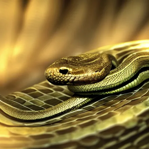 Image similar to a snake biting itself in the center of a futuristic cibernetic card, unreal engine style, intricate details in the frames, 4k, high quality render.