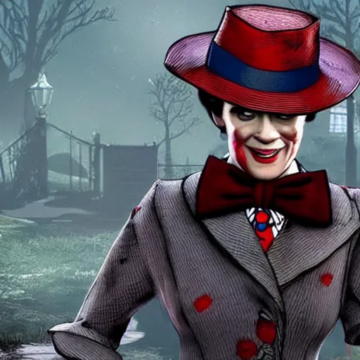 Image similar to Mary Poppins in Dead By Daylight, gameplay, pc, creepy,
