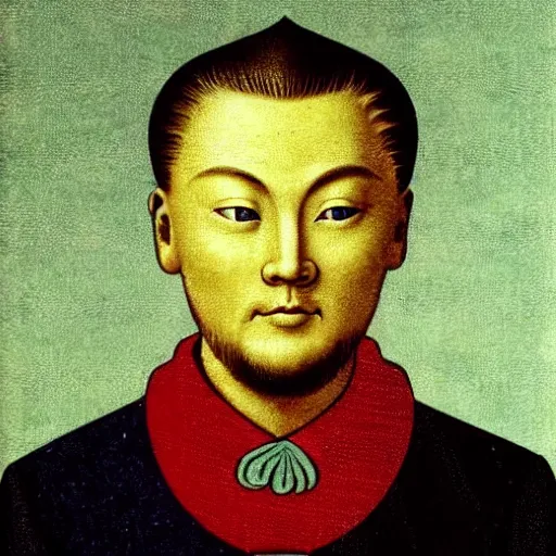 qin shi huang with the face of leonardo di caprio | Stable Diffusion ...