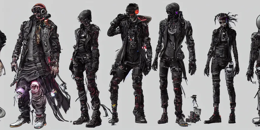 35+ Cool Cyberpunk Character Concept Art, Inspiration & Design