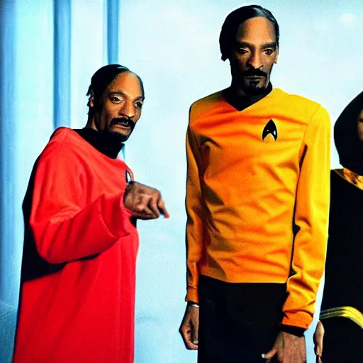 Image similar to snoop dogg in star trek