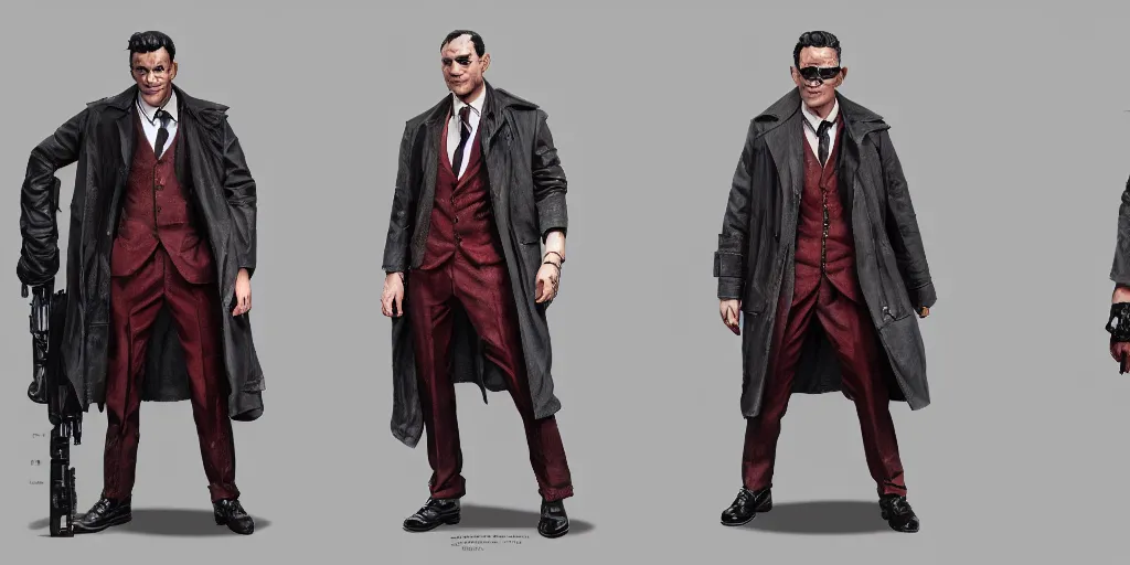 Prompt: harvey fent two faces, character sheet, concept design, contrast, hot toys, kim jung gi, greg rutkowski, zabrocki, karlkka, jayison devadas, trending on artstation, 8 k, ultra wide angle, pincushion lens effect