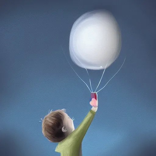 Prompt: god poking tge earth until it pops like a balloon, digital painting, pixv,