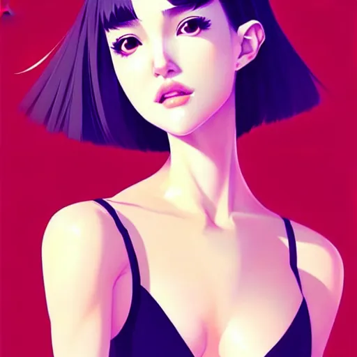Prompt: a beautiful young japanese natalie portman alluring instagram model in crop top, by guweiz and wlop and ilya kuvshinov and artgerm, symmetrical eyes, aesthetic, gorgeous, stunning, alluring, attractive, artstation, deviantart, pinterest, digital art