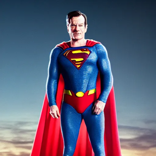 Prompt: bryan cranston as superman