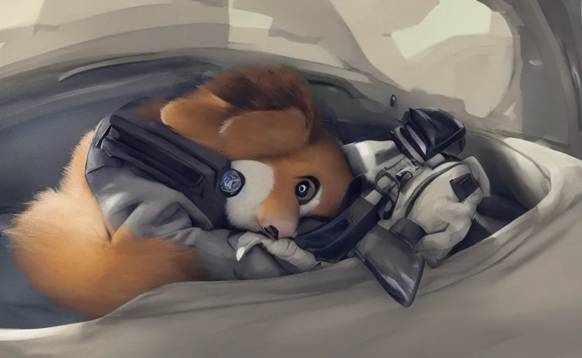 Prompt: a furry human - like dressed policewoman sleeping on duty in the police car, artstation hq, stylized, symmetry, modeled lighting, expressive, studio photo refined, highly detailed, hyper realistic, furry, sense of awe, zootopia style