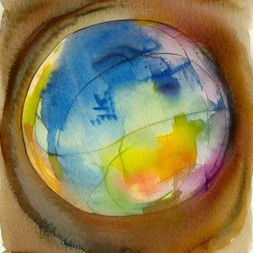 Prompt: watercolor sphere