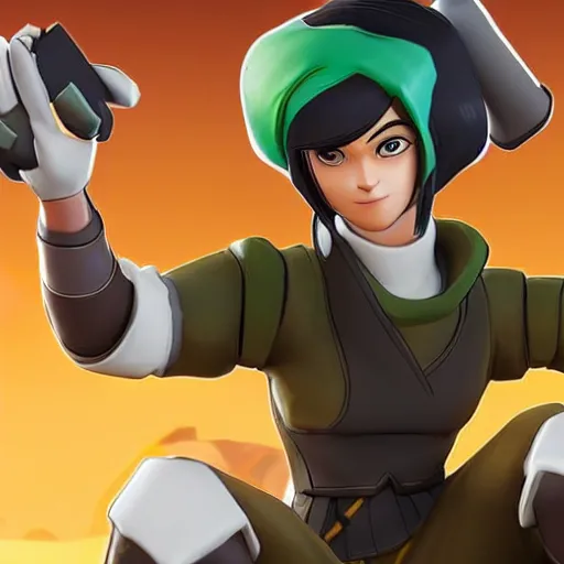 Image similar to toph beifong in fortnite, character render, full body shot, highly detailed, in game render