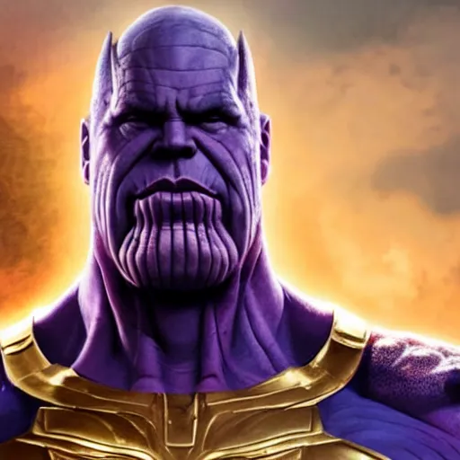 Prompt: thanos as putin, Cinematic, Portrait, Ultra-HD, Beautiful Lighting, insanely detailed and intricate, hypermaximalist, elegant, ornate, hyper realistic, super detailed