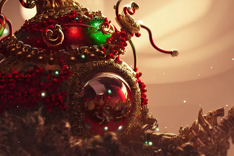 Prompt: an extremely detailed concept art of a grotesque fantasy jingle bell infused with magic, trending on artstation, digital art, 4 k, intricate, octane render, sharp focus