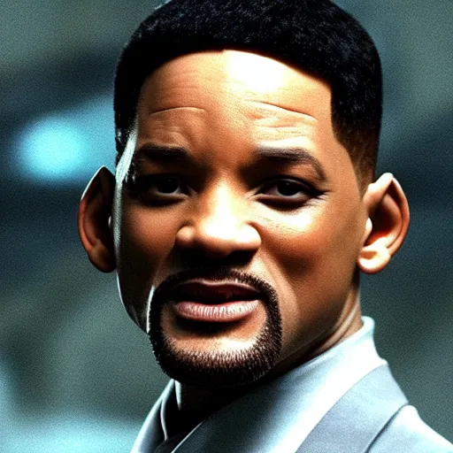 Image similar to will smith as neo in the matrix movies, cinematic, very detailed, photorealistic