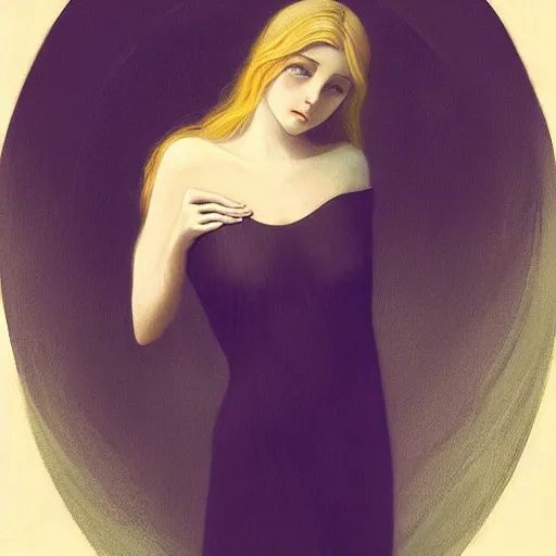 Image similar to a painting in the style of charlie bowater and in the style of alphonse osbert and in the style of charles dulac. smooth, sharp focus.