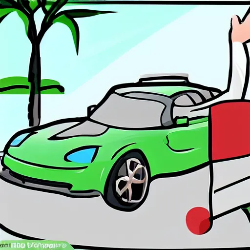 Image similar to wikihow, how to drive a spon without a key, illustration